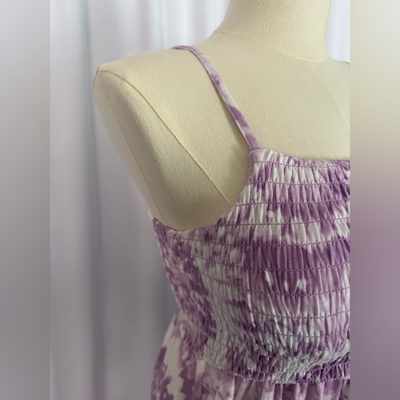 32 Degree Cool Maxi Dress with Purple Tie-Dye Patter (658) - Picture 8 of 12